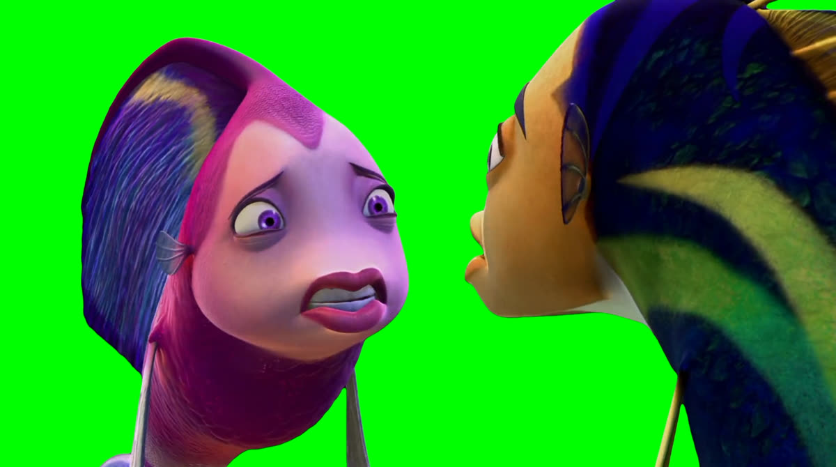 NOBODY LOVED ME WHEN I WAS NOBODY meme - Shark Tale (Green Screen)