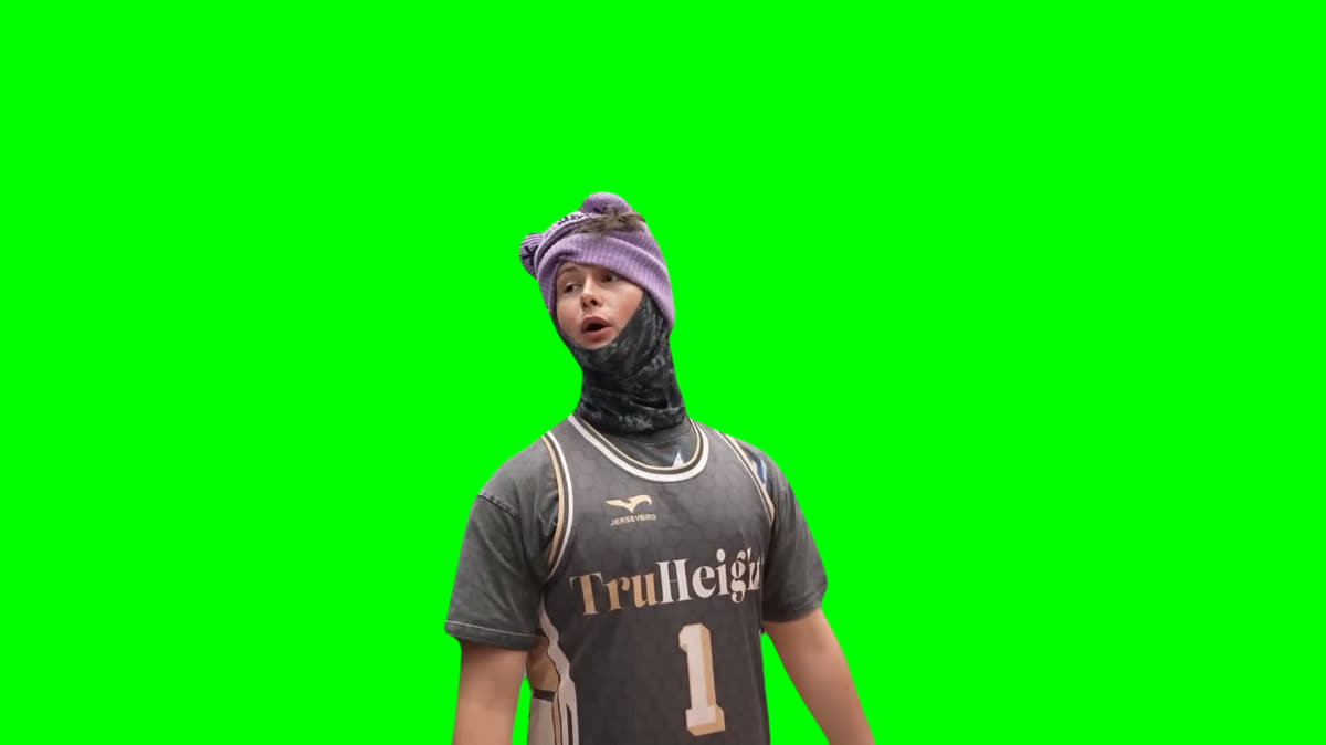 I'M BOUT WHATEVER CUZ! meme (Green Screen)