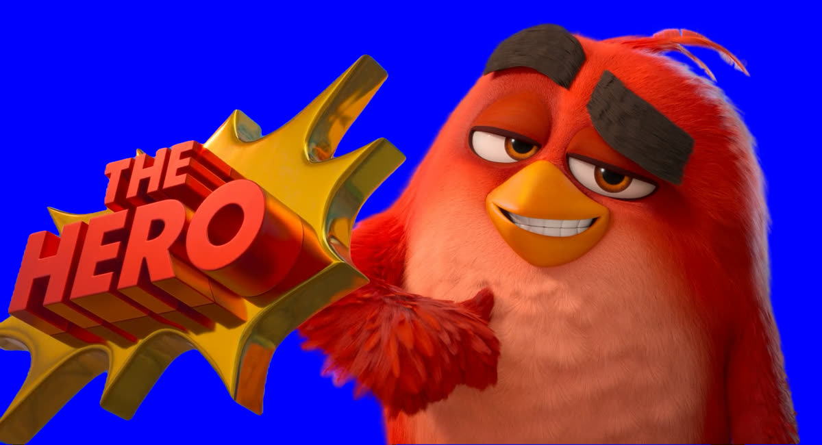 Angry Birds Movie 2 The Hero meme V2 (Green Screen)