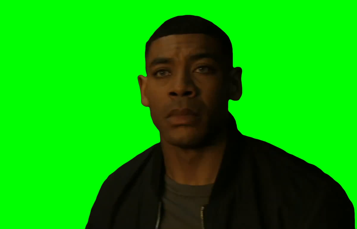 Hal Jordan "Just fucking point" meme - Lanterns (Green Screen)