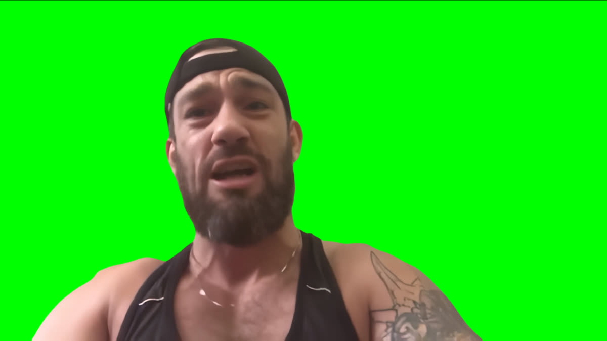 British Guy Angry at Birmingham meme  (Green Screen)