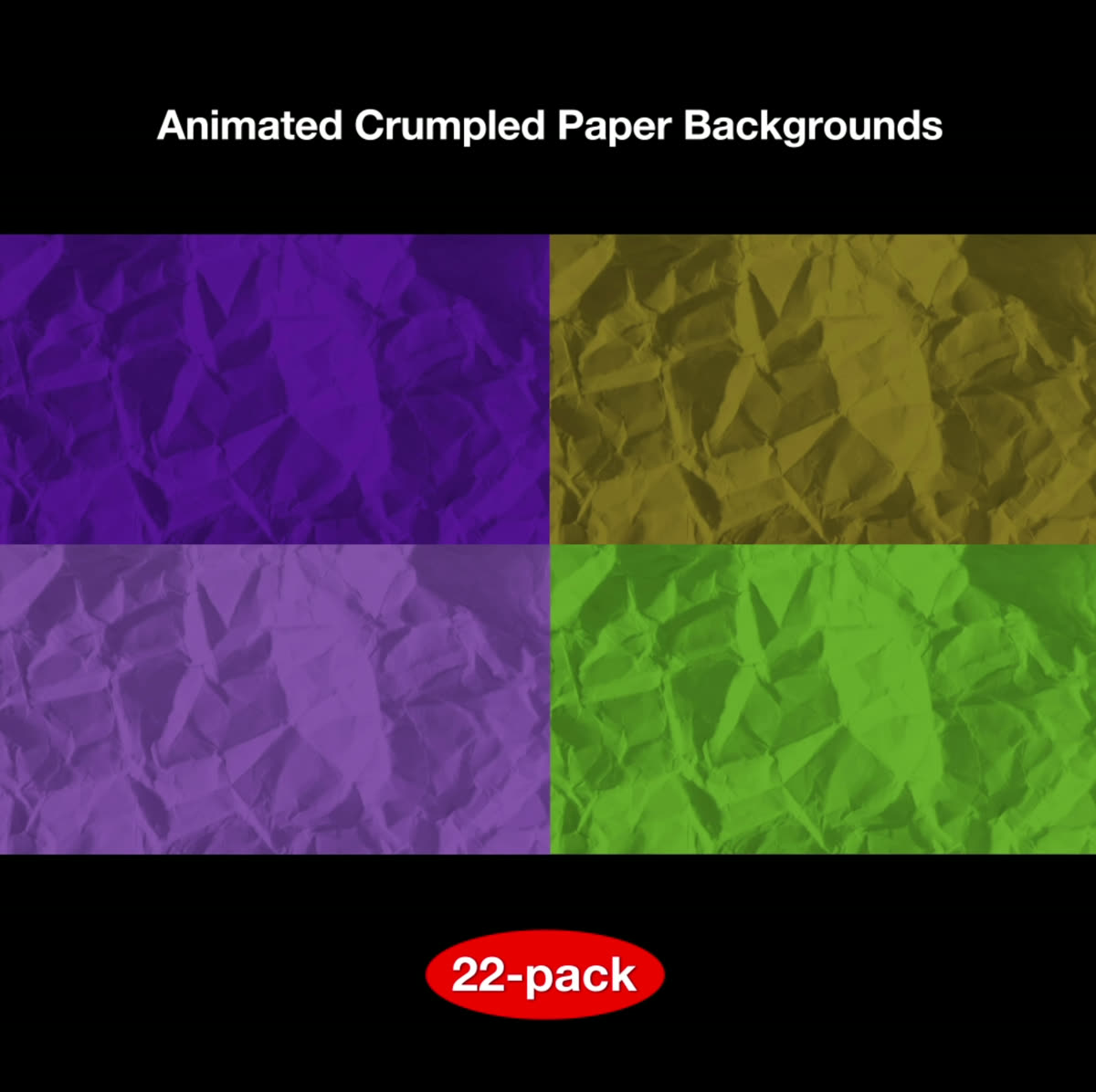 Animated Crumpled Paper Pack (22-Pack)