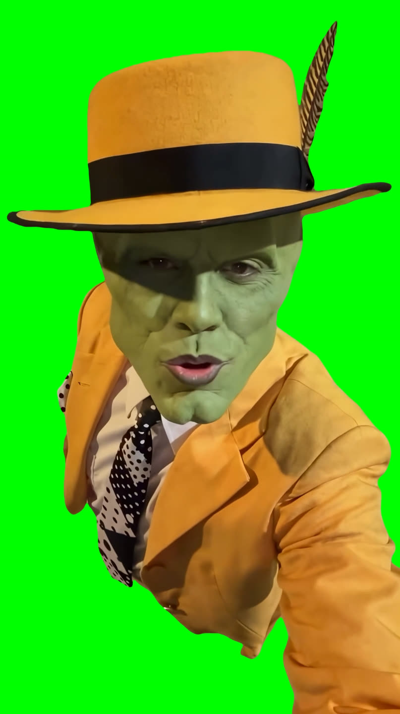 The Mask Singing "I Wanna Love You" meme (Green Screen)