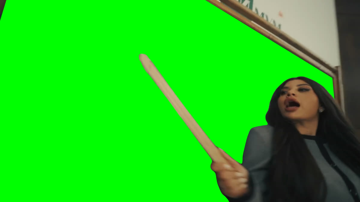 iPhone Kupi Song Chalkboard meme  (Green Screen)