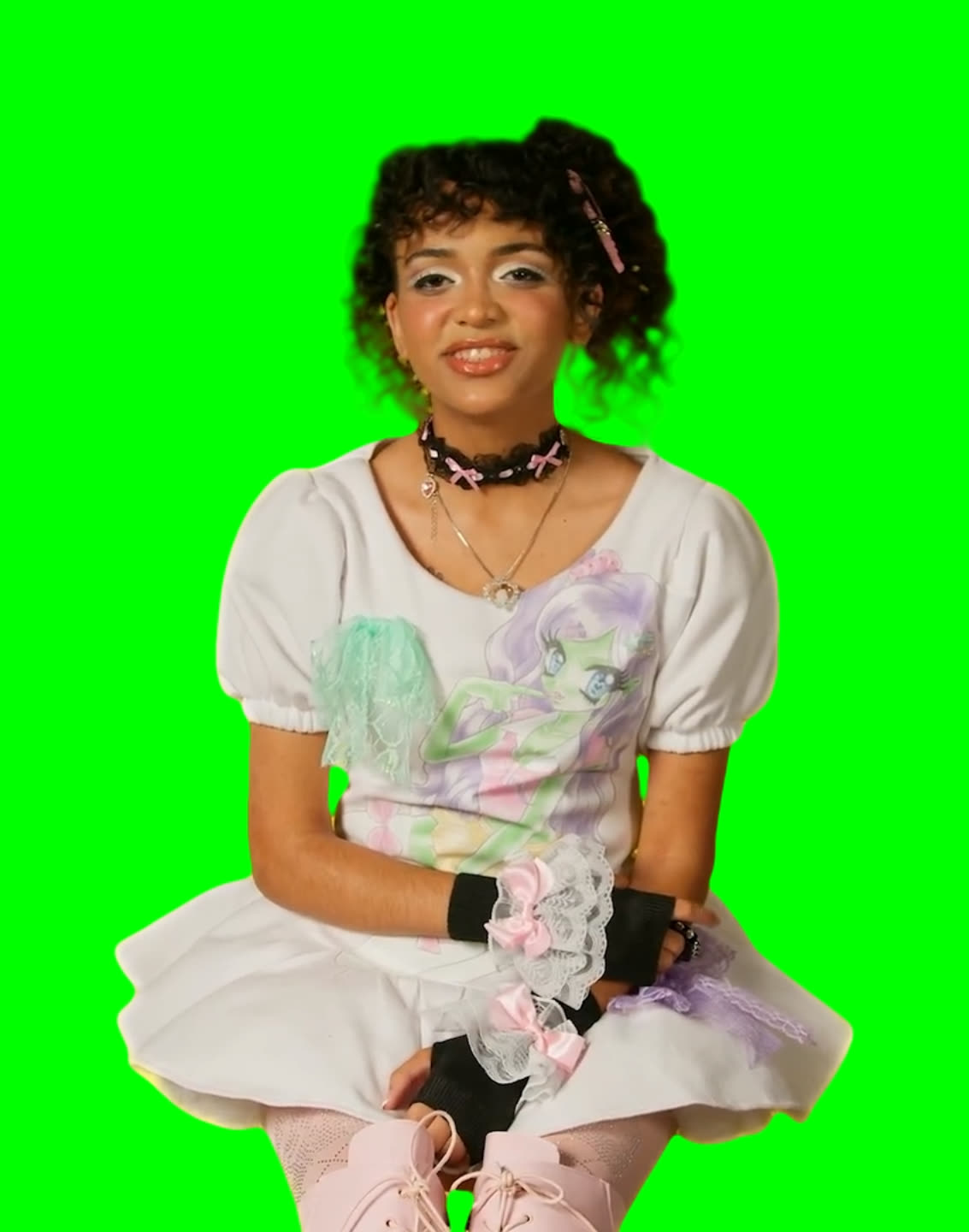 Pupsies Singing Misery meme  (Green Screen)