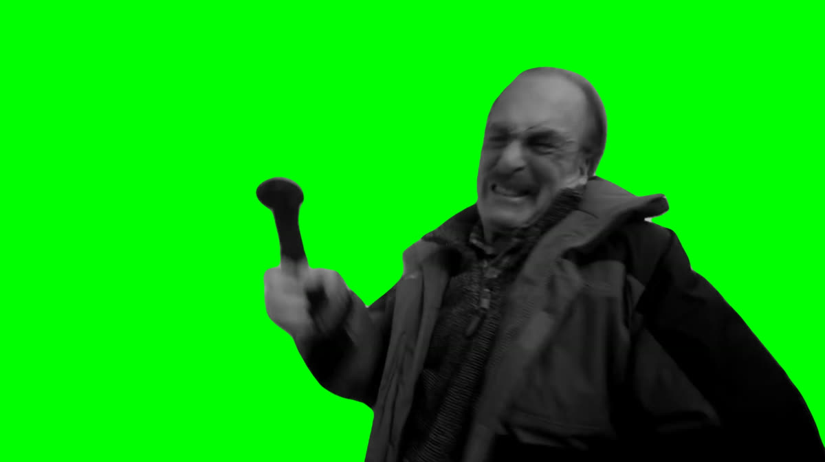 Saul Goodman Smashing Telephone meme - Better Call Saul (Green Screen)