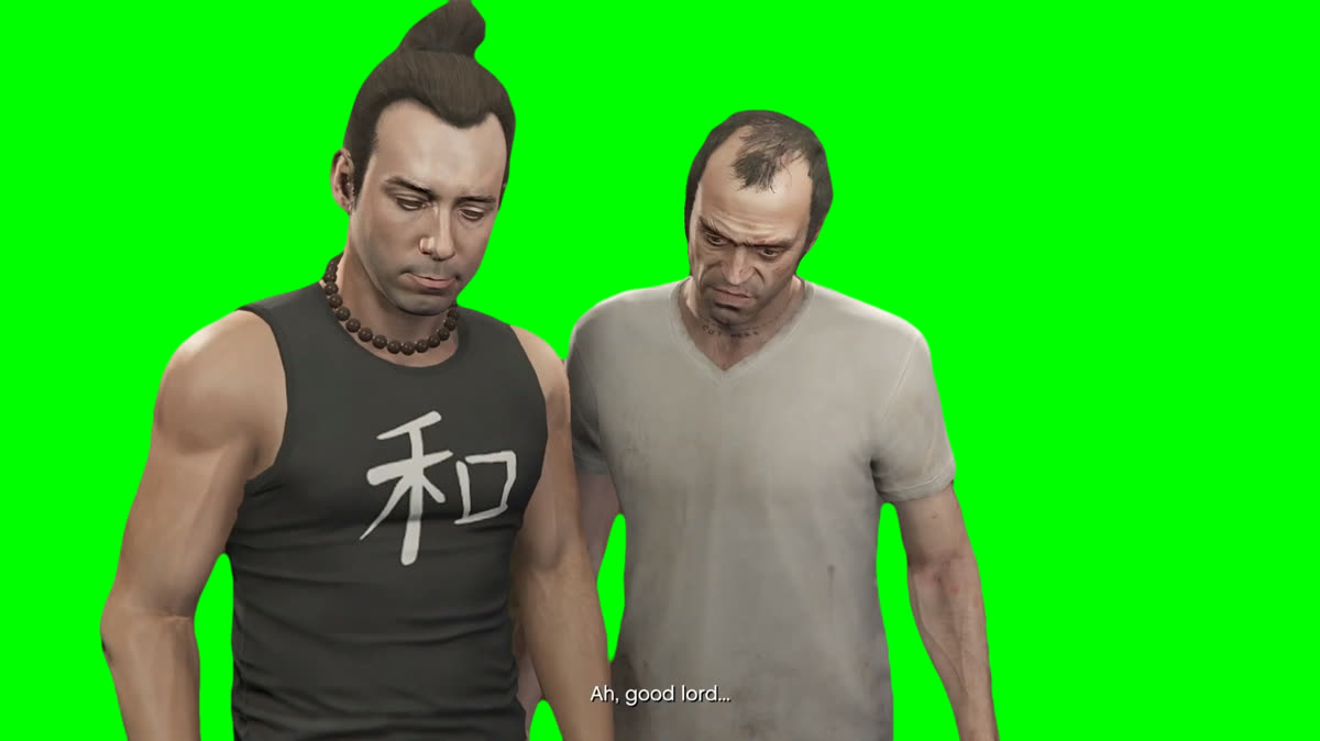 Trevor “Good Lord” GTA 5 meme (Green Screen)