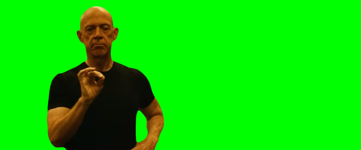 JK Simmons “Not My Tempo” meme - Whiplash (Green Screen)