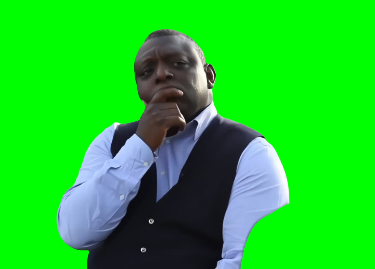 Garth Crooks Nodding meme V2 (Green Screen)