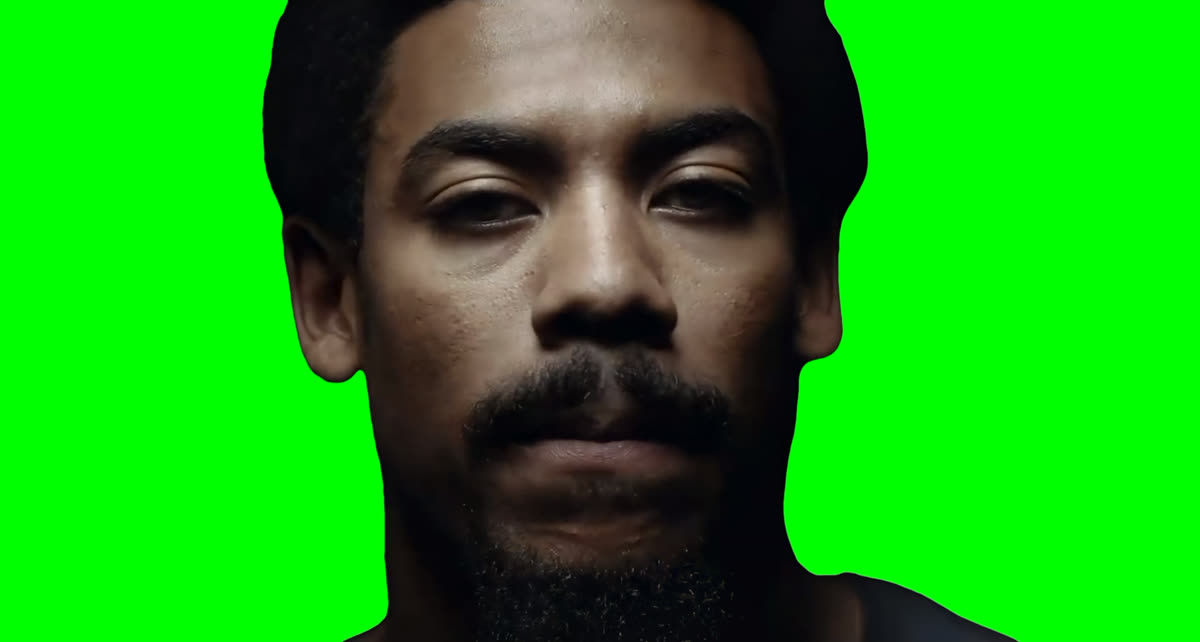 Aaron Pierre "Meditate, Just Breathe In" meme (Green Screen)