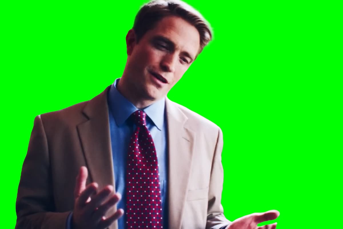 Robert Pattinson "You See How This Looks, Right?" meme - Primetime (Green Screen)