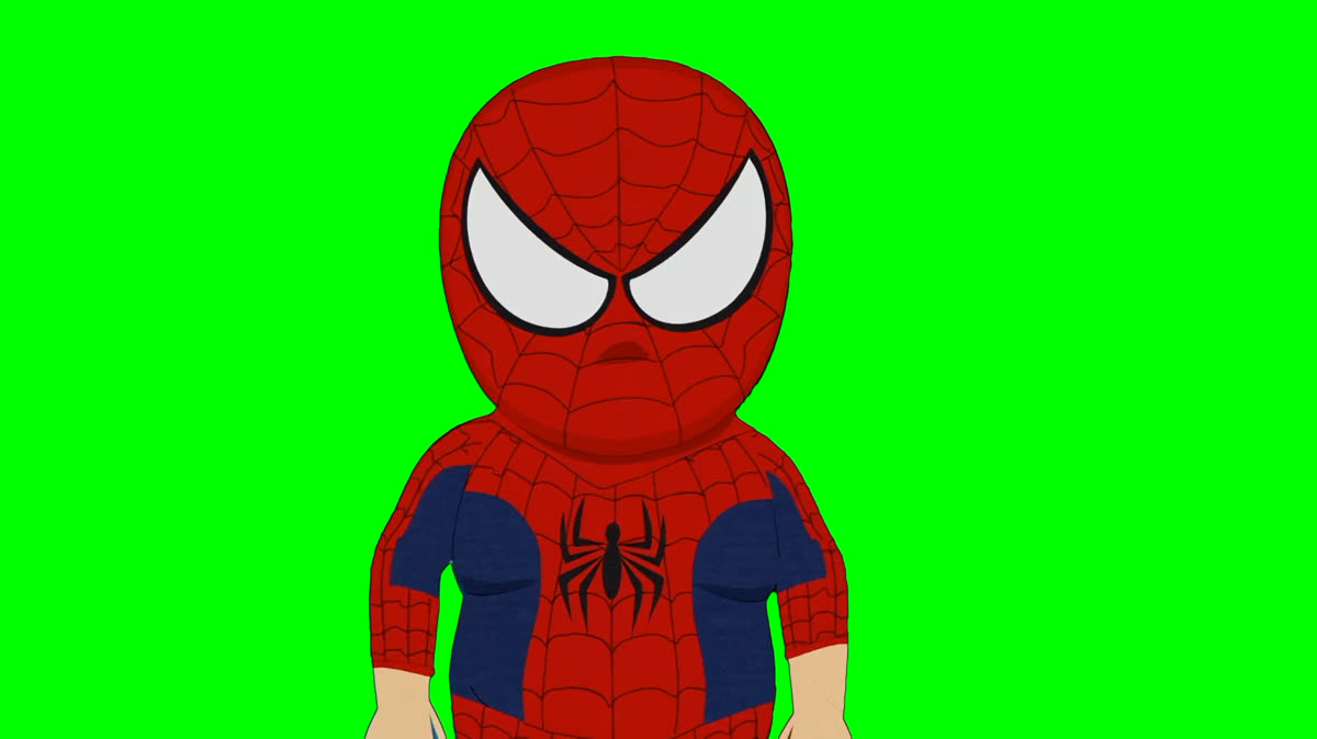 Randy Marsh Becoming Spider-Man - South Park (Green Screen)