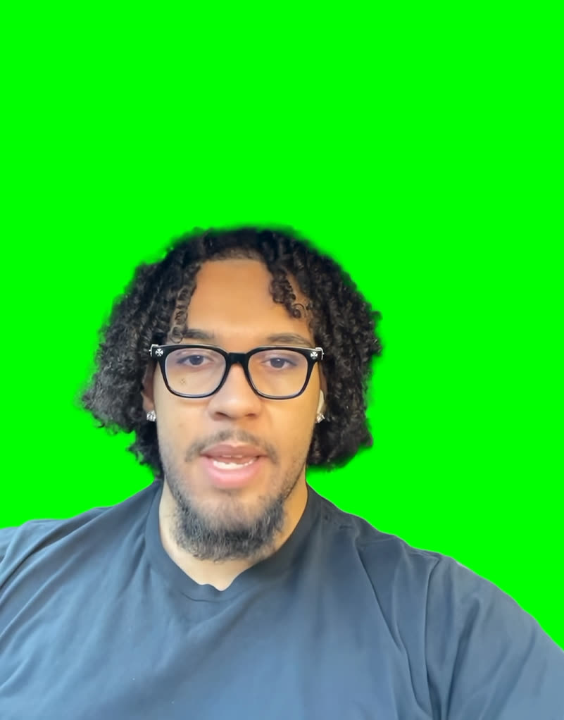 Nobody Asked You Nigga! meme (Green Screen)