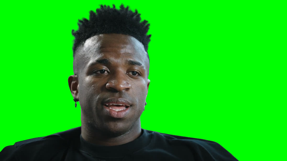 Vini Jr. Crying meme (Green Screen)