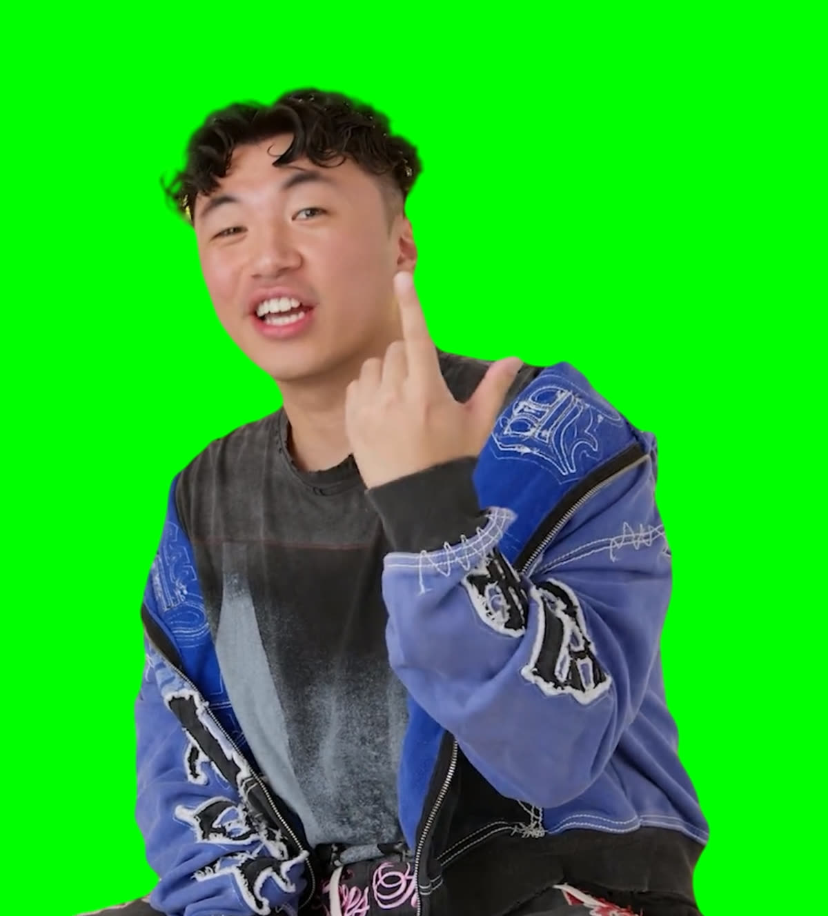 Bugging Bu-Bu-Bugging Khantrast meme (Green Screen)