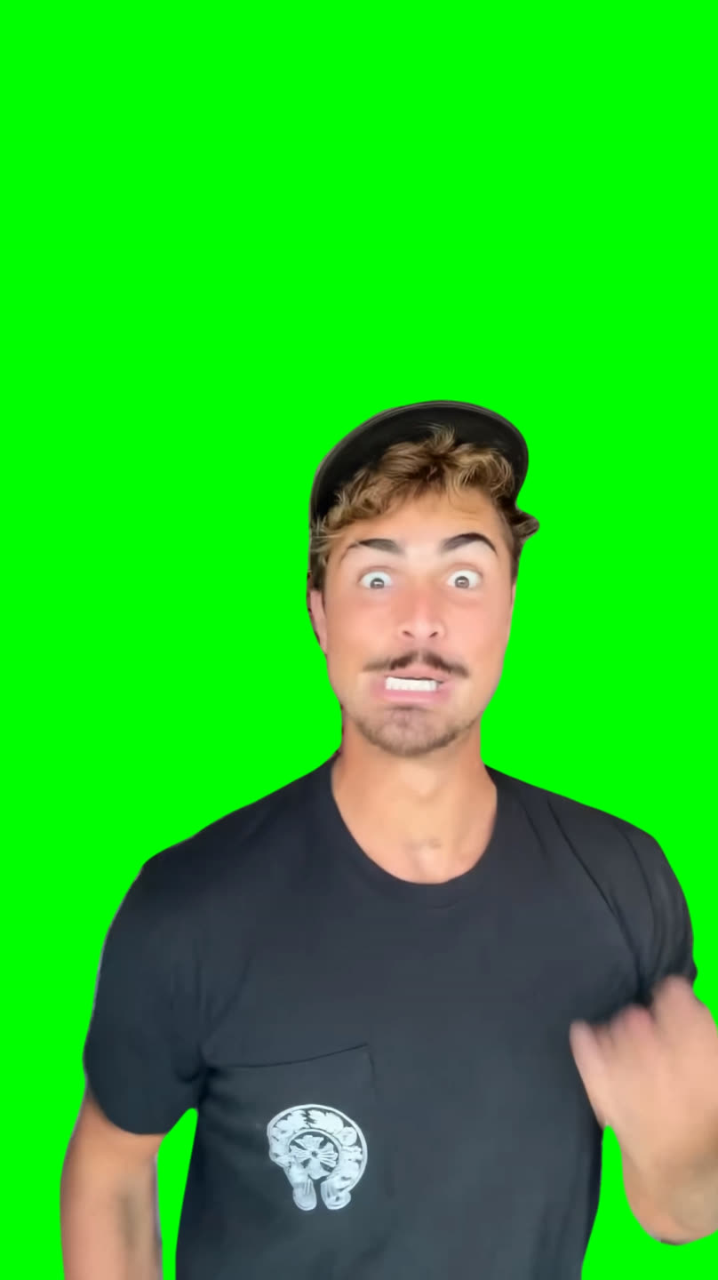 Guy Doing 67 Emote to Brainrot Song meme (Green Screen)