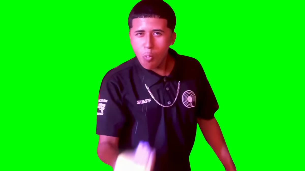 Mexican Guy Dancing While Eating meme (Green Screen)