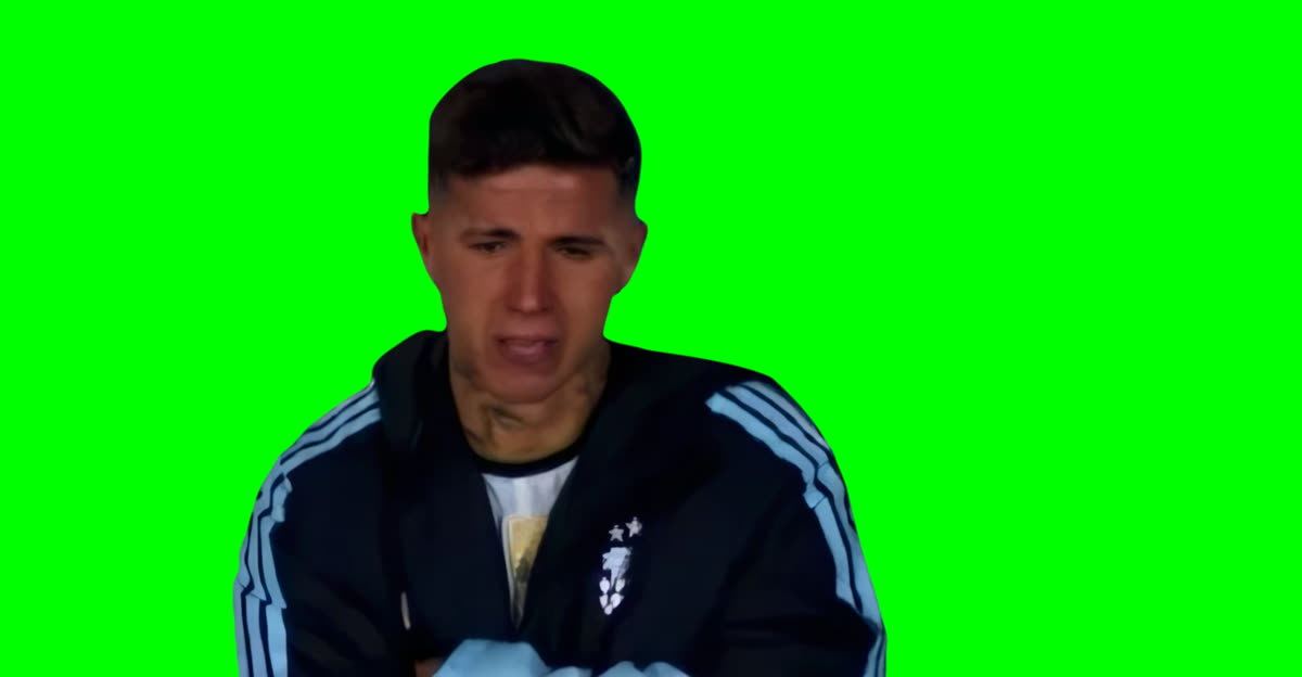 Messi’s Wife vs Enzo Fernandez Crying meme - Messi Farewell (Green Screen)