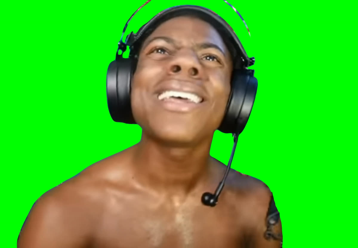 IShowSpeed "SHUT THE FUCK UP" meme  (Green Screen)