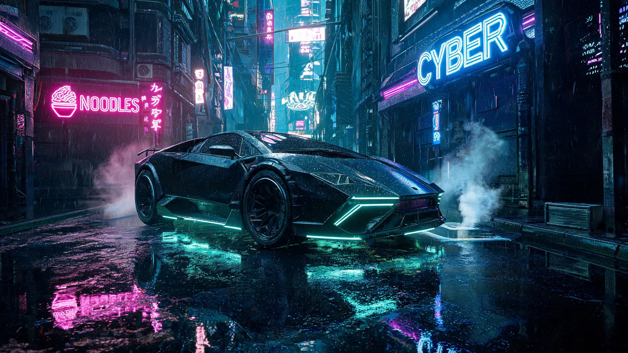Cyberpunk car