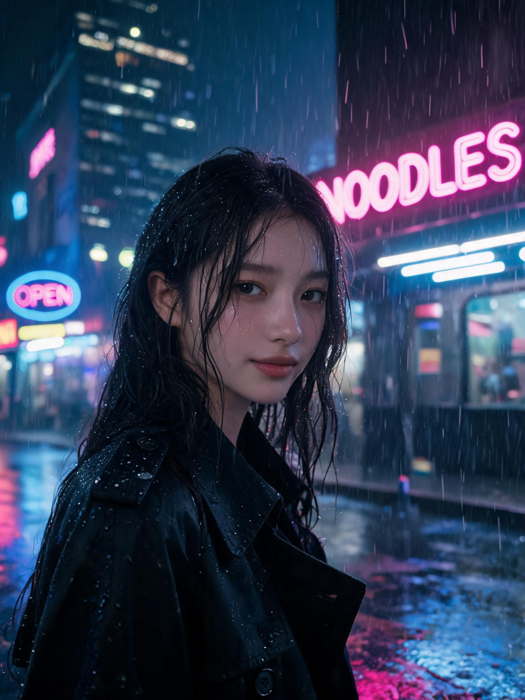 Neon portrait